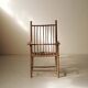 Brutalist armchair made of hazel branches, circa 1970.