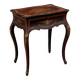 Antique lacquered oak work table, France, 20th century