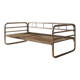 Vintage chrome tubular steel daybed frame, mid-20th century, Czechoslovakia, 190 × 86 × 67 cm