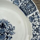 Blue square dish or Gien blue ibis