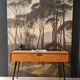 Console vintage pieds compas années 60
