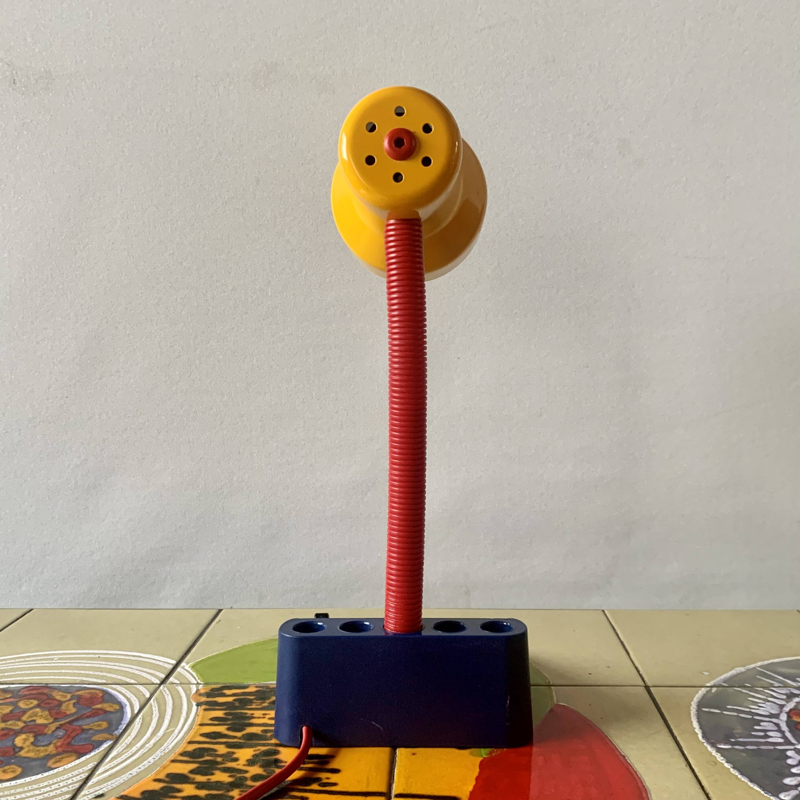 Vintage Memphis Style Multicolor Desk Lamp - Massive Model 12938