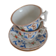 Duo of porcelain cups from 19th century Paris and hand-painted