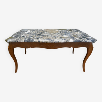 Louis XV style table with marble top