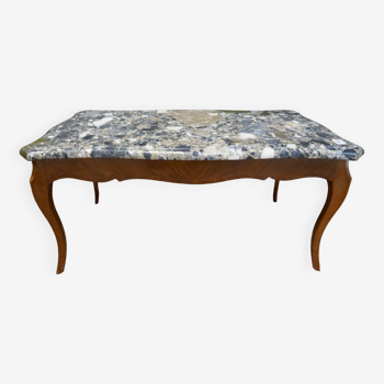 Table de style louis XV dessus marbre