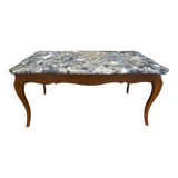 Louis XV style table with marble top