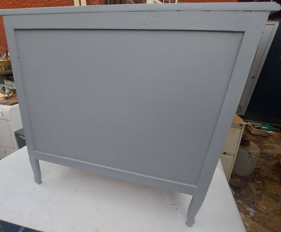 Belle commode vintage 1980 rajeunie couleur grise