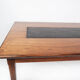 Coffee table in rosewood and black slate of Danish design, 1960s