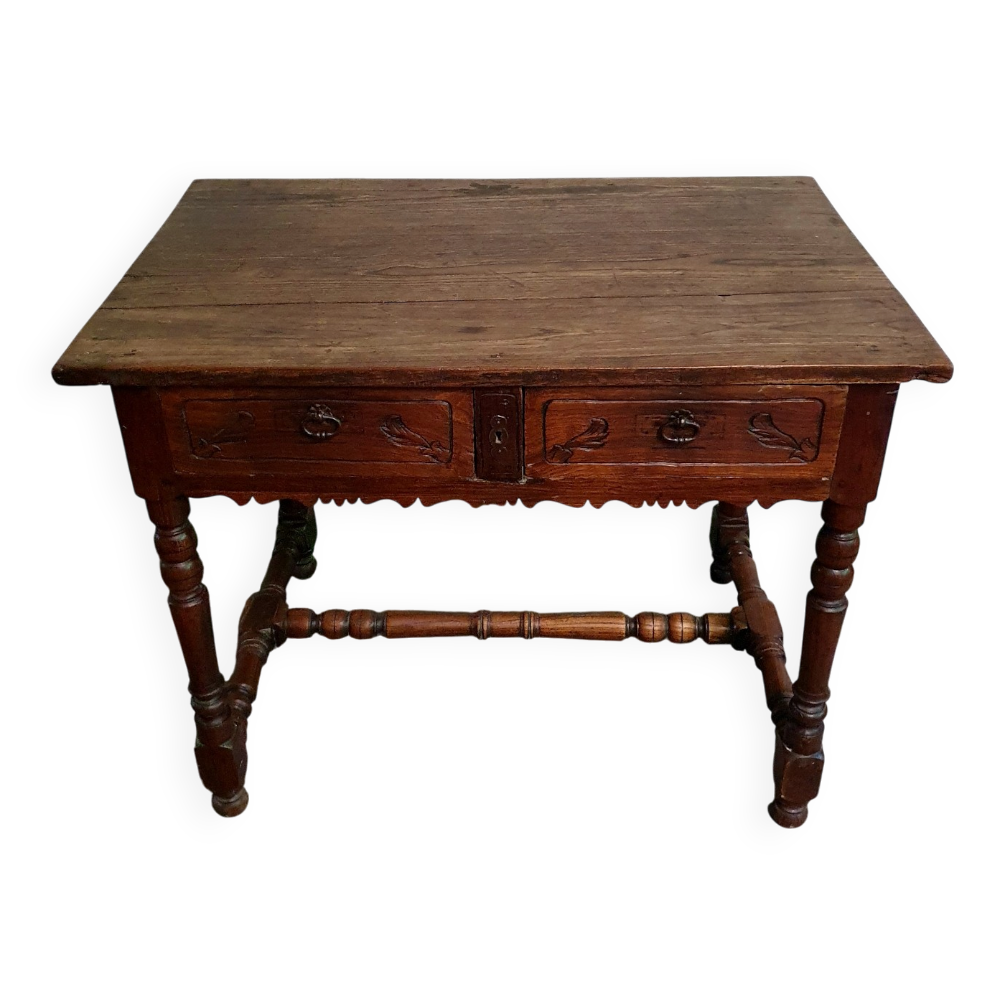 Antique writing table in chestnut – Late 18th / Early 19th century