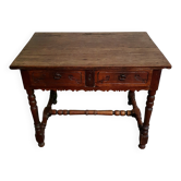 Ancienne table à écrire en châtaignier – Fin XVIIIe / Début XIXe siècl