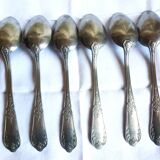 Art Nouveau cutlery with ladle, forks, spoons and ladle