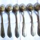 Art Nouveau cutlery with ladle, forks, spoons and ladle