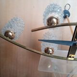 Lustre Arlus 6 feux en laiton doré, vers 1950