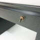 Black wooden executive desk, 1960's