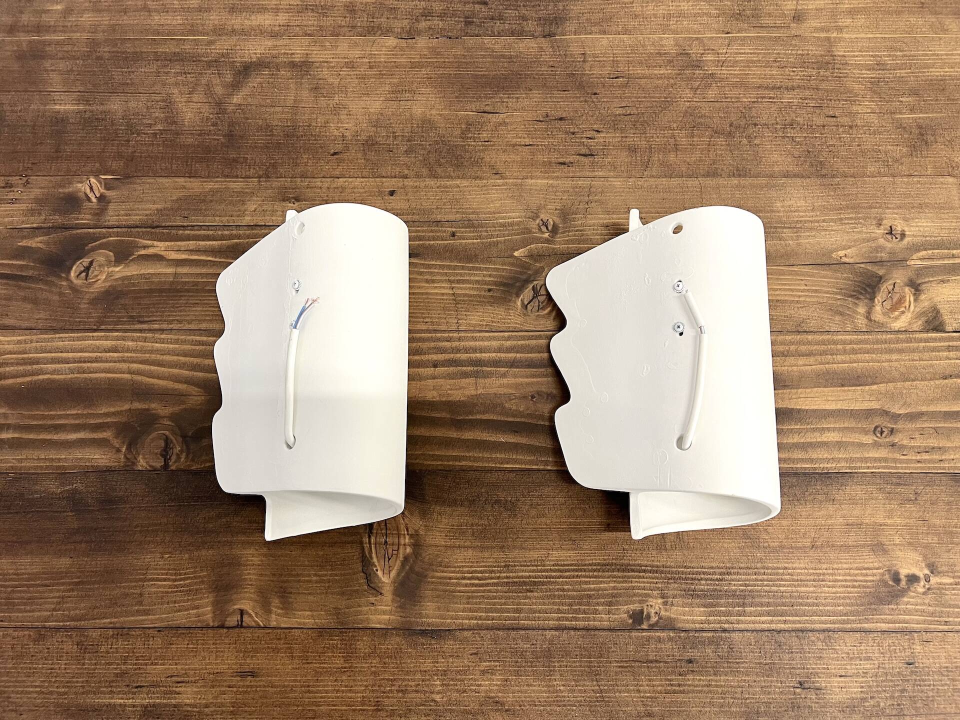 Pair of ceramic wall lights