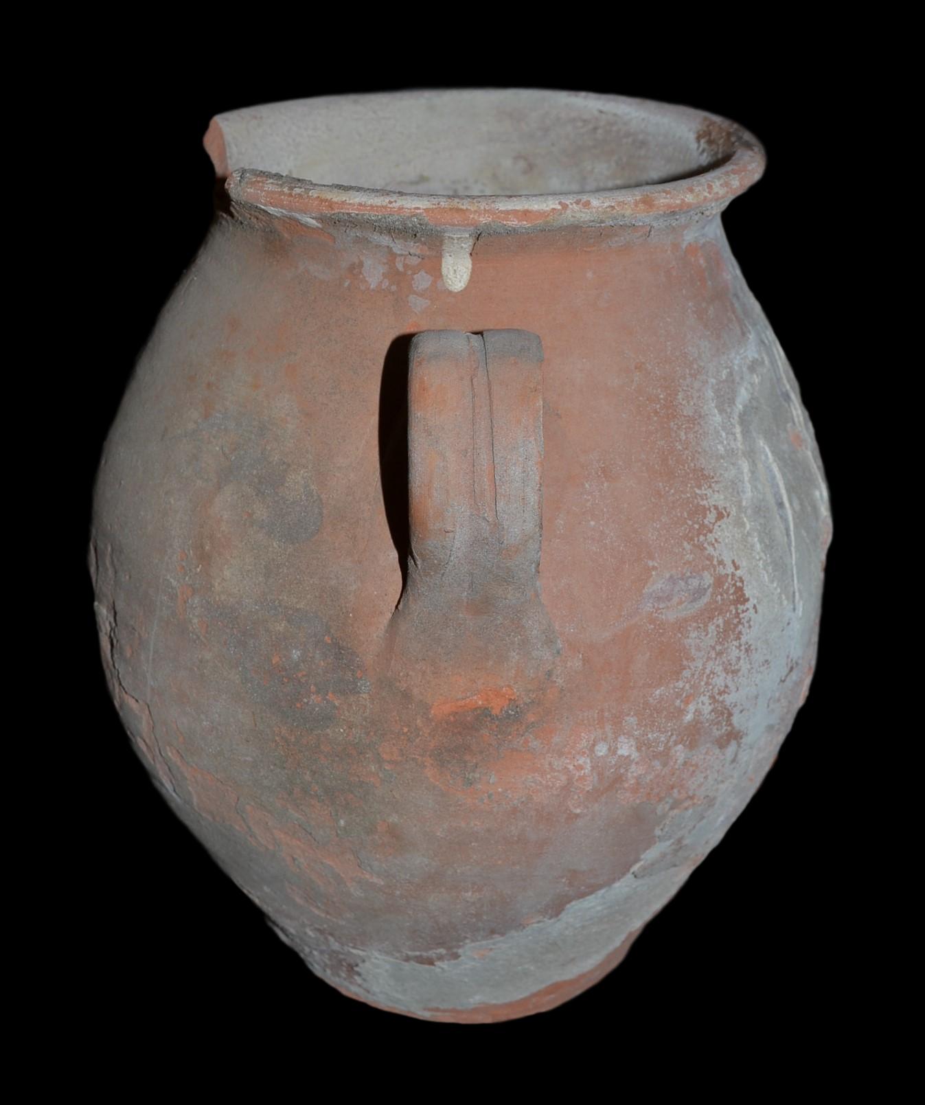 Terracotta salt pot