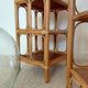 Pair of bedside tables/vintage bamboo and rattan accent furniture - 1970s