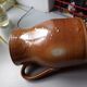 Large old pitcher/milk pot in glazed terracotta
