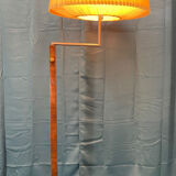 Floor lamp, art deco reader 1930 rosewood