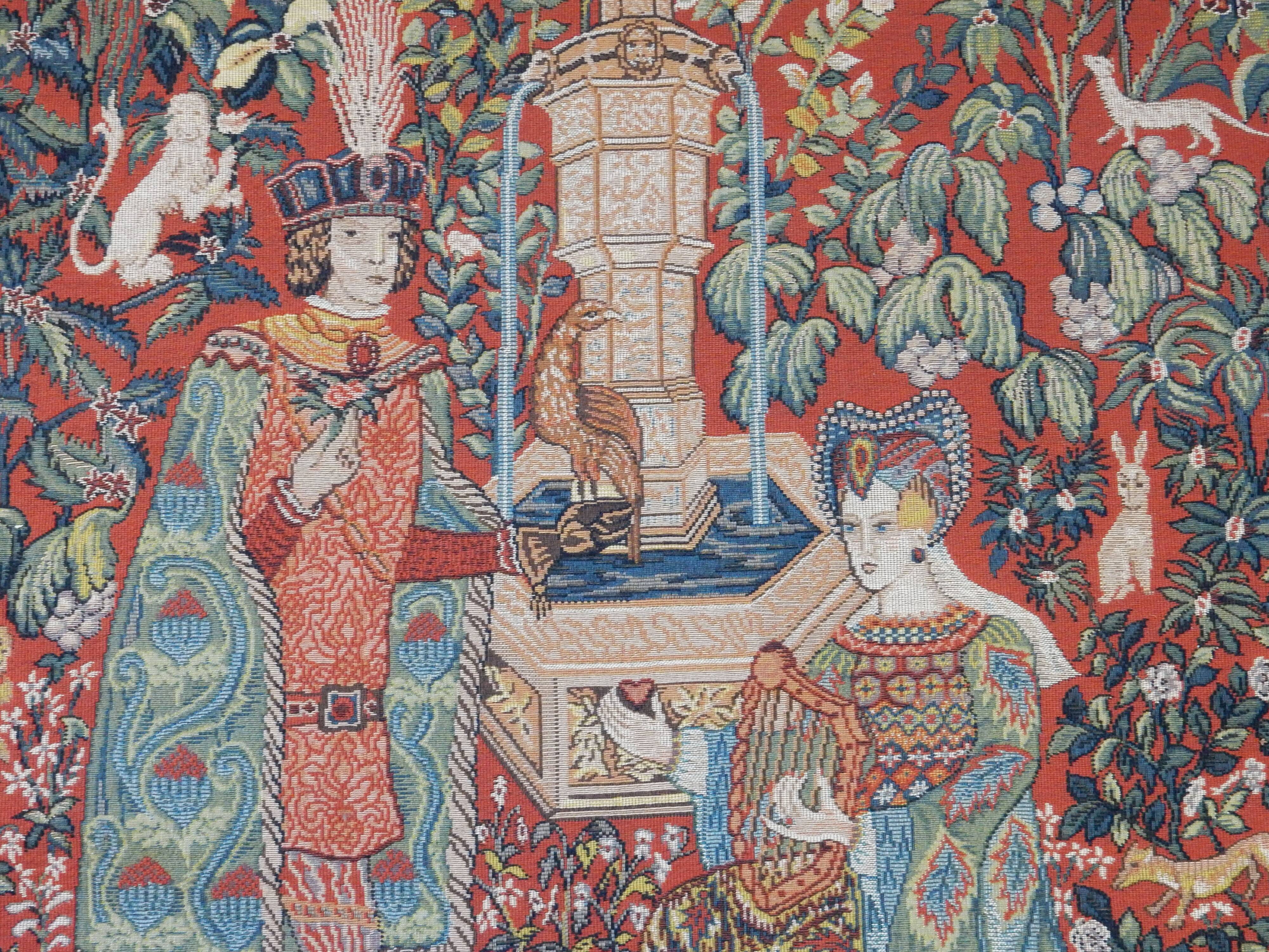 Medieval tapestry "The Novel of the Rose"