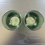 Paire de verres verts épais