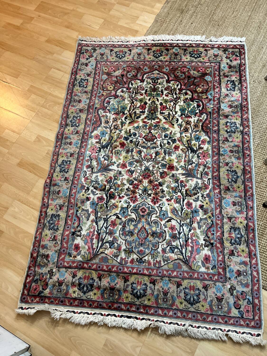 Oriental silk rug