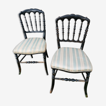 Pair of chairs napoleon lll era