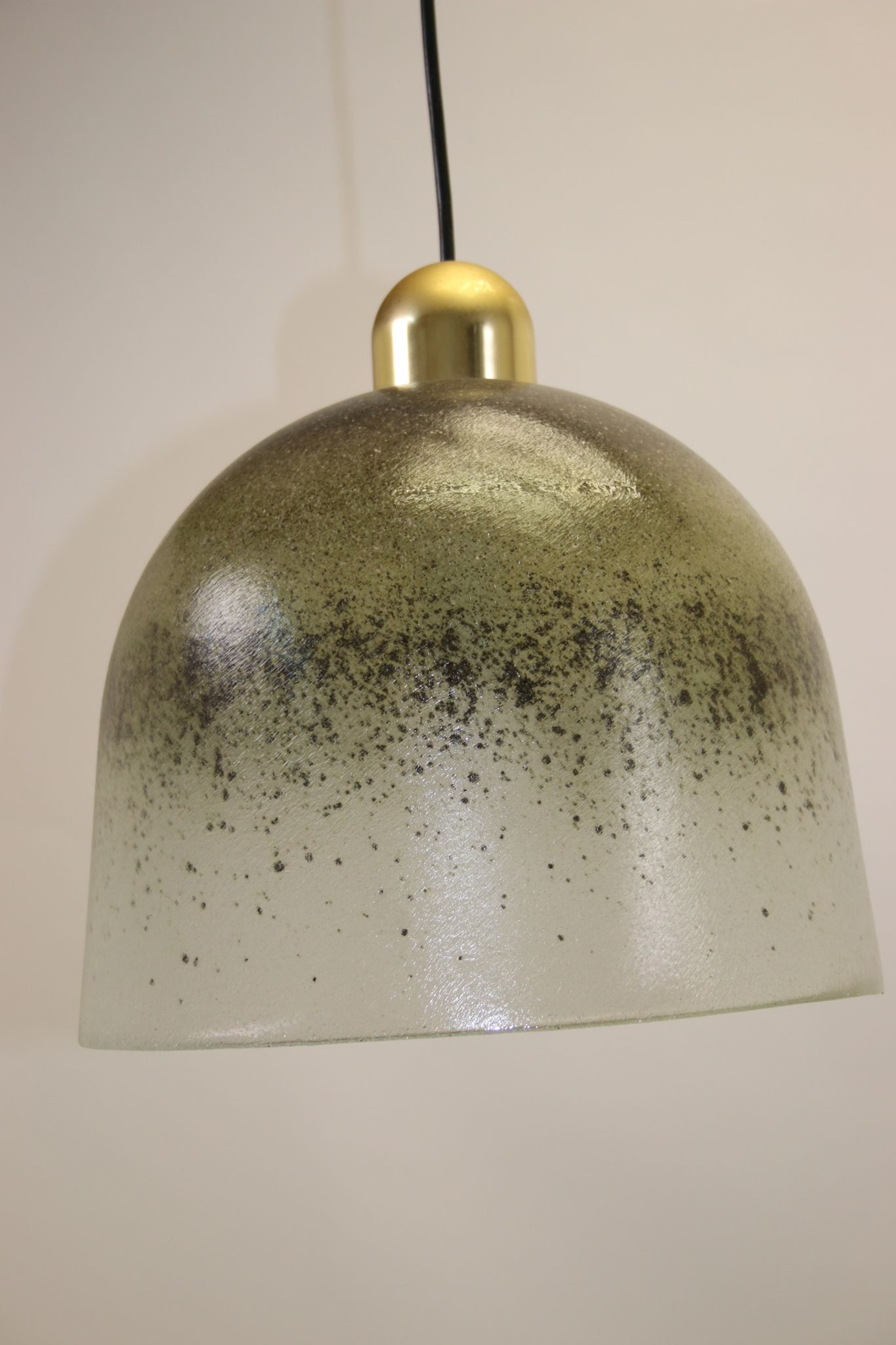 Vintage Hand-Blown Glass Hanging Lamp from Peill & Putzler