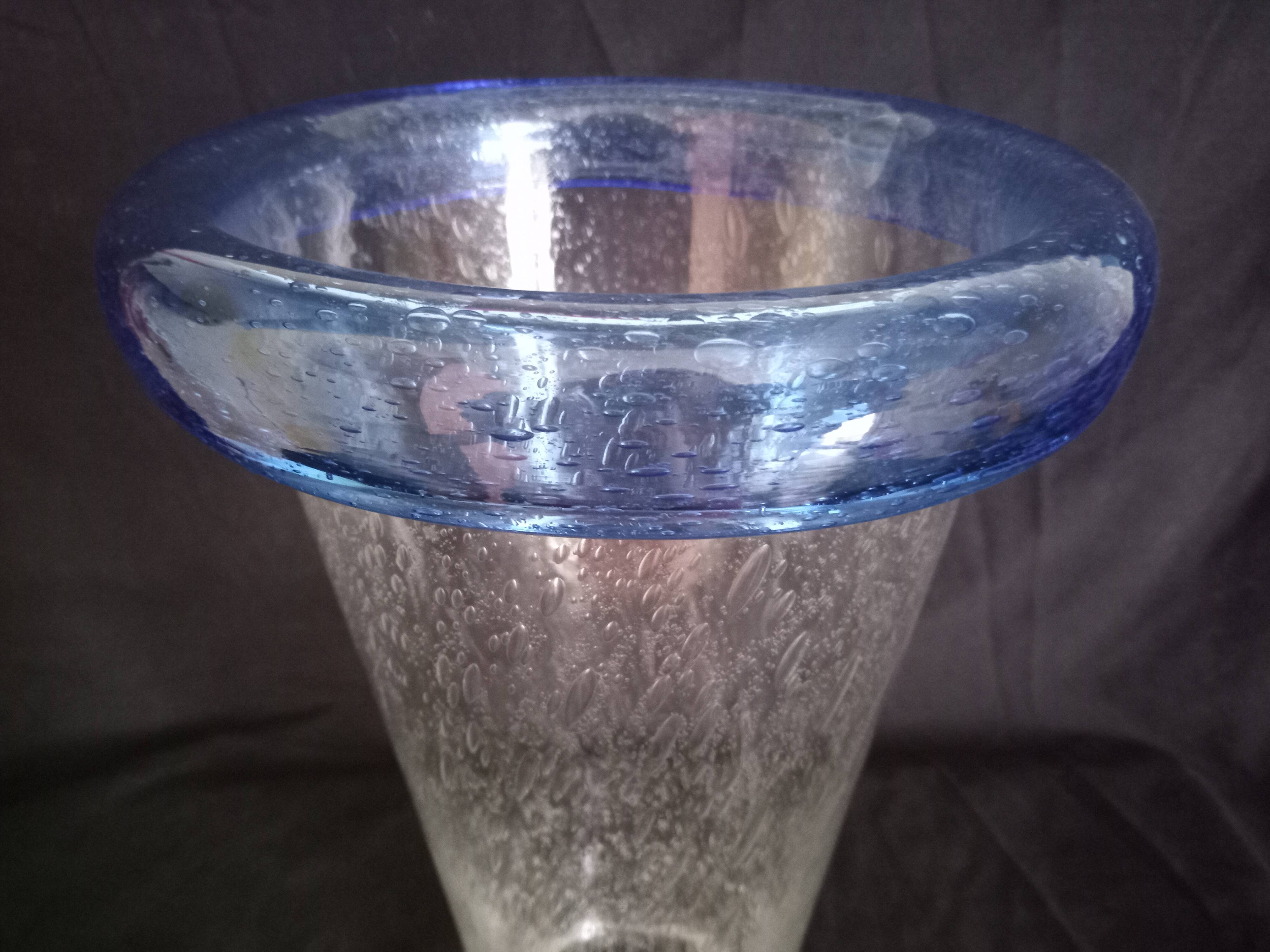Flared vase with turned neck, h - 30 cm.