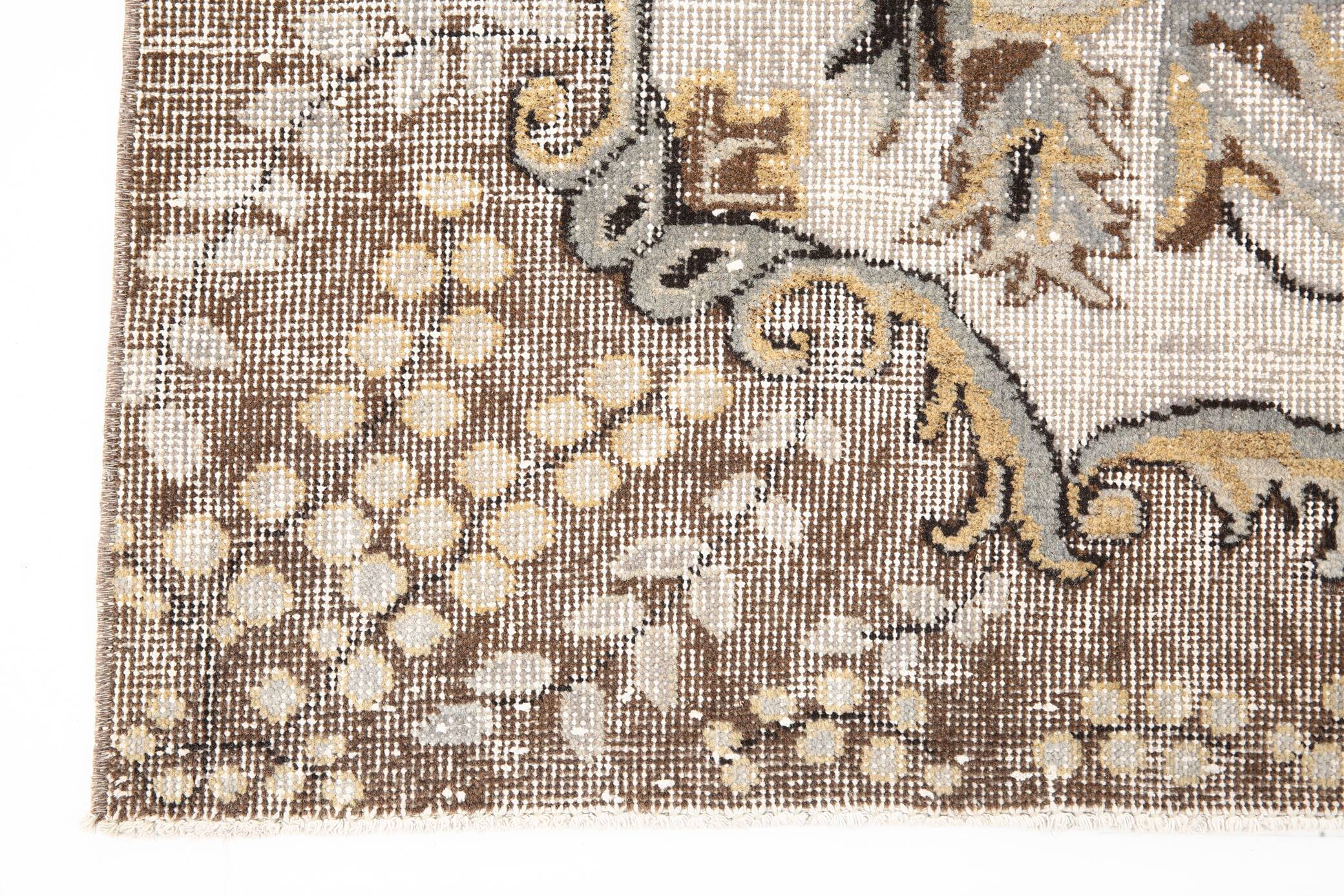 7x10 Rug For Living Room Classic Vintage Turkish Rug, 201x324Cm SK 1871