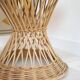 Vintage wicker side table