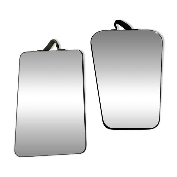 2 Petits miroirs velours différents