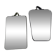 2 Small different velvet mirrors