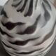 Vase noir gris dépoli