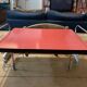 Plateau de service en formica rouge