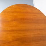 Round Danish Teak Dining Table, 1960s