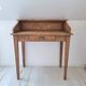 Solid wood tiered desk in a country style