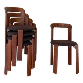 Set of 6 original Bruno Rey chairs by Dieteker, 1970's