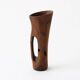 Sculptural modernist pitcher / vase made from solid monoxyle wood, Alexandr style.