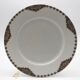 Set of 5 flat plates in Limoges porcelain