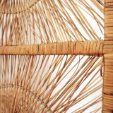 Peacock rattan screen