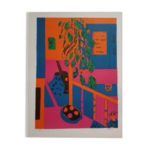 Lithographie numérotee