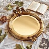 Round beveled mirror