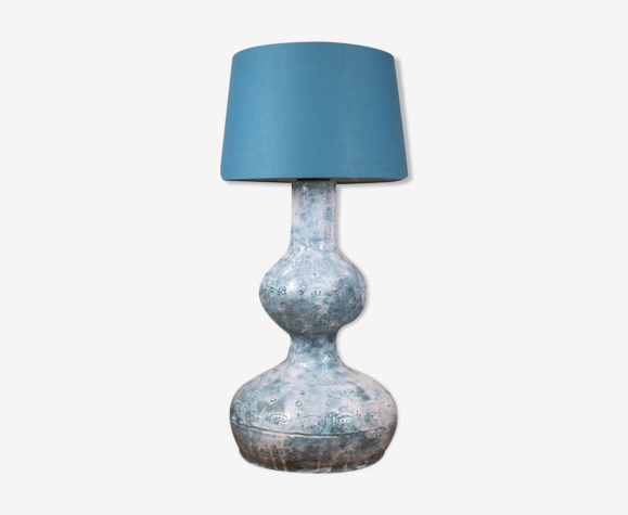 Ceramic Floor Lamp Turquoise Blue Emaux Volcanic Vintage 1960 Selency Ceramic Floor Lamp Turquoise Blue Emaux, Turquoise Floor Lamp