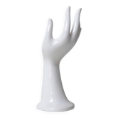 Vase, baguier main vintage en céramique blanche