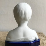 Limoges biscuit and porcelain child bust after Camille Tharaud