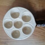 Service set of 7 ceramic snail pieces