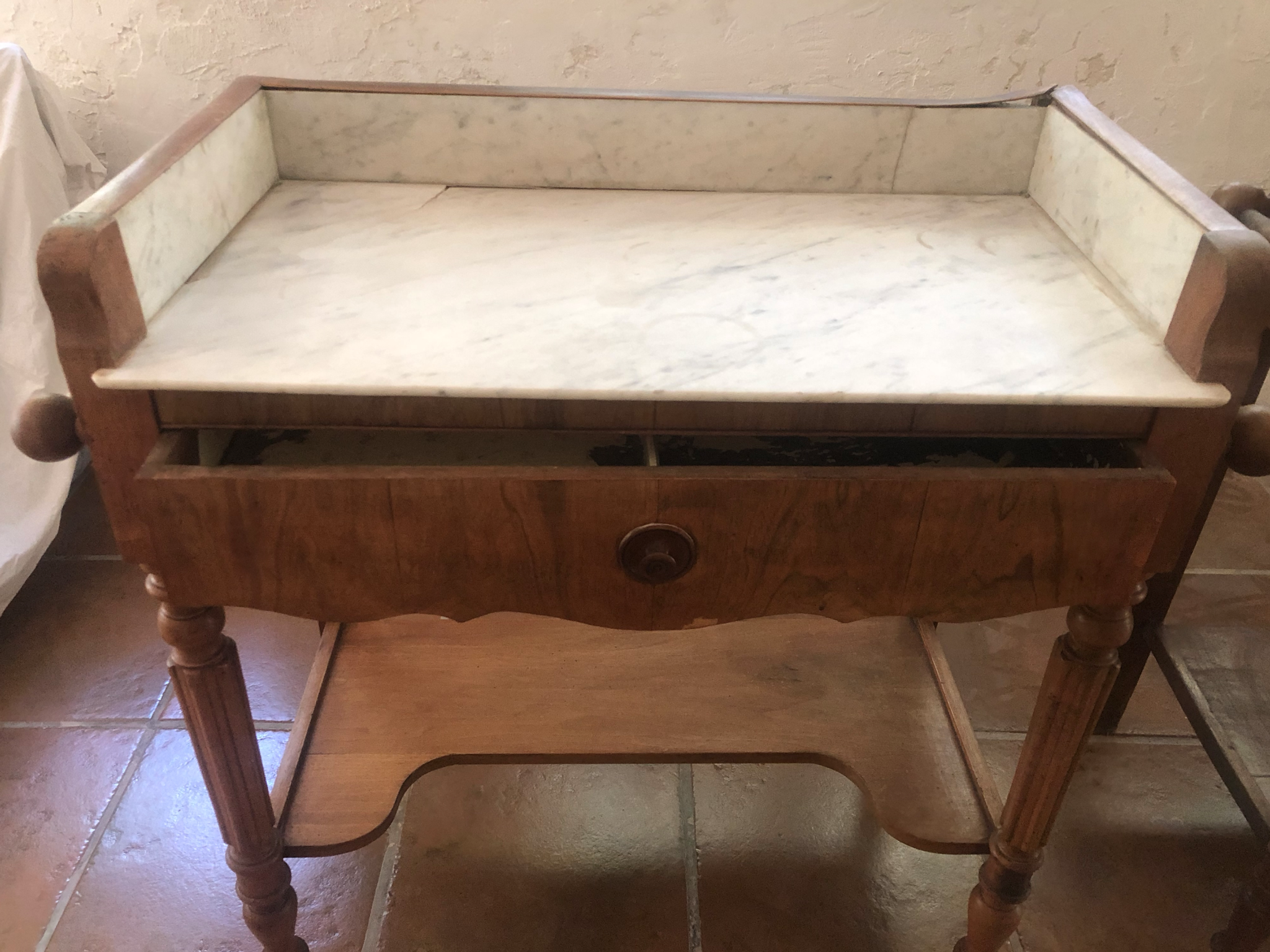 Pair of toilet tables
