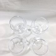 Set of 4 Baccarat balloon wine glasses