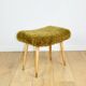 Edmund Homa stool high seat khaki / olive - golded beech legs